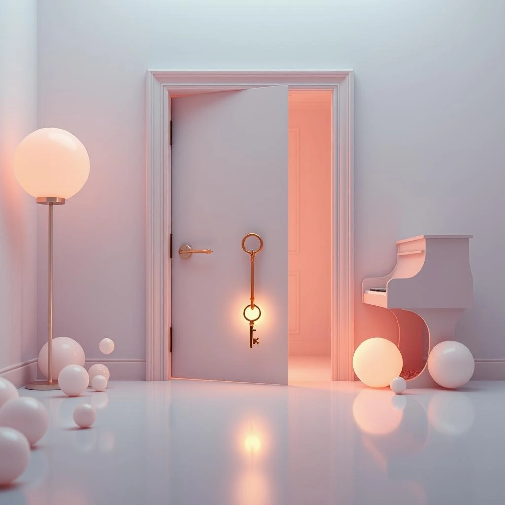 Ilustracja do wiersza Kluczyk duszy